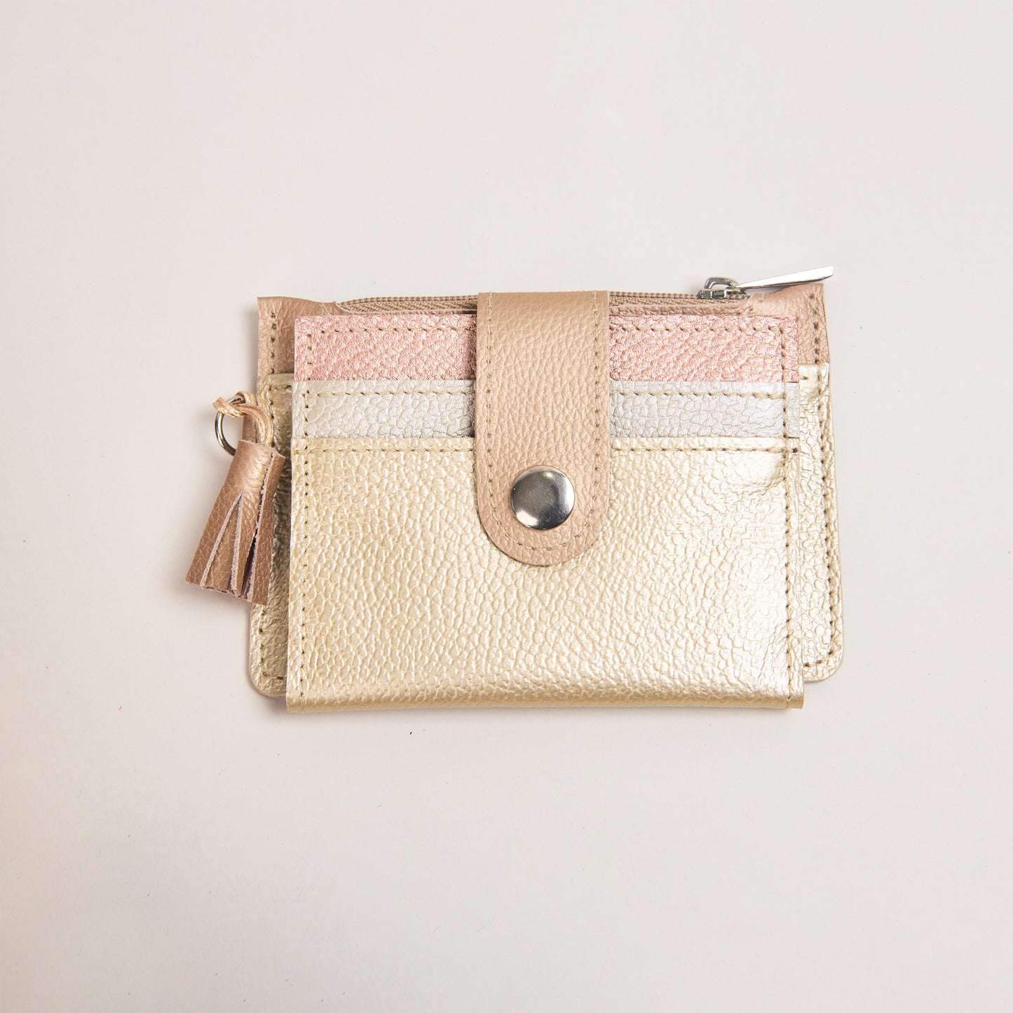Mini Billetera Dorado Oro Rosa