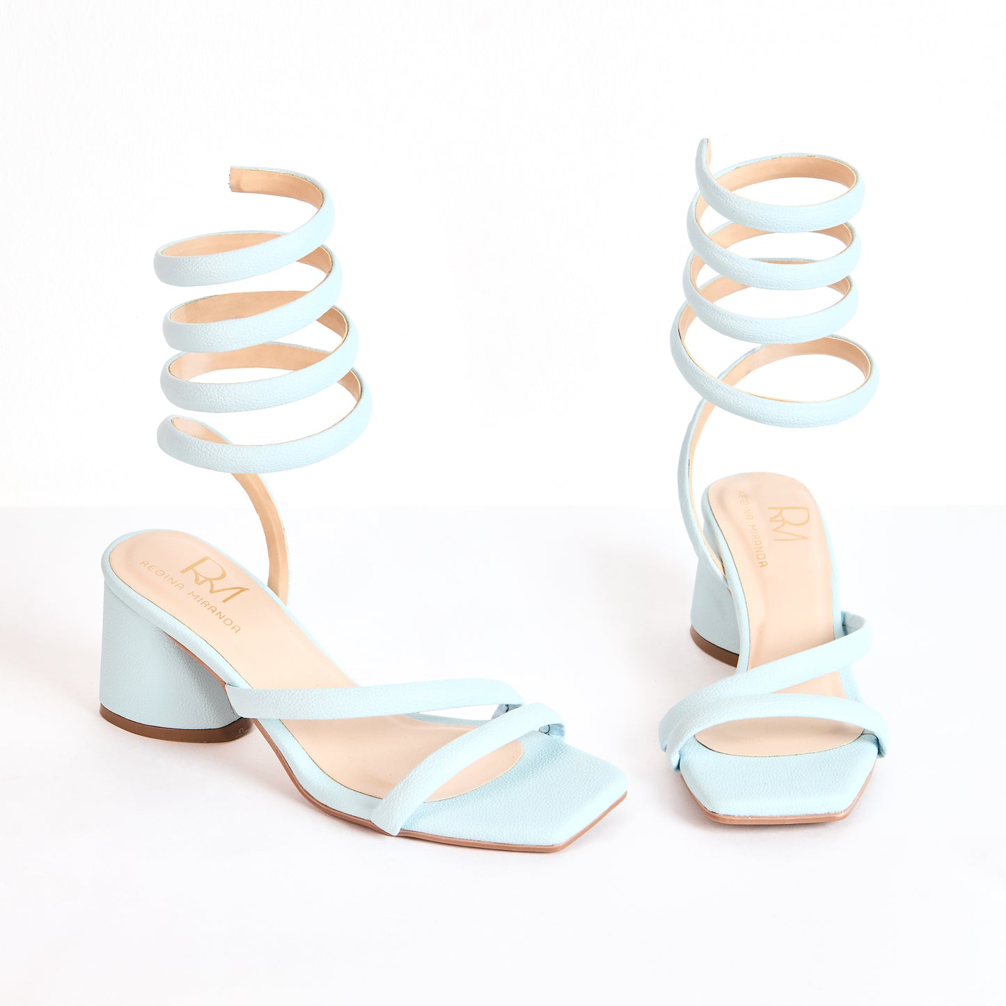 Sandalias Espiral Azul Celeste