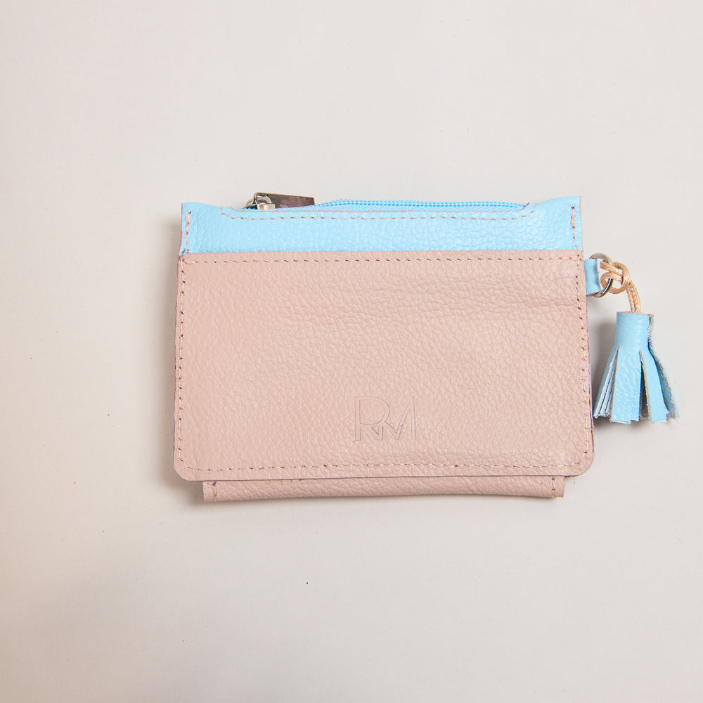 Mini Billetera Durazno, Rosa & Azul