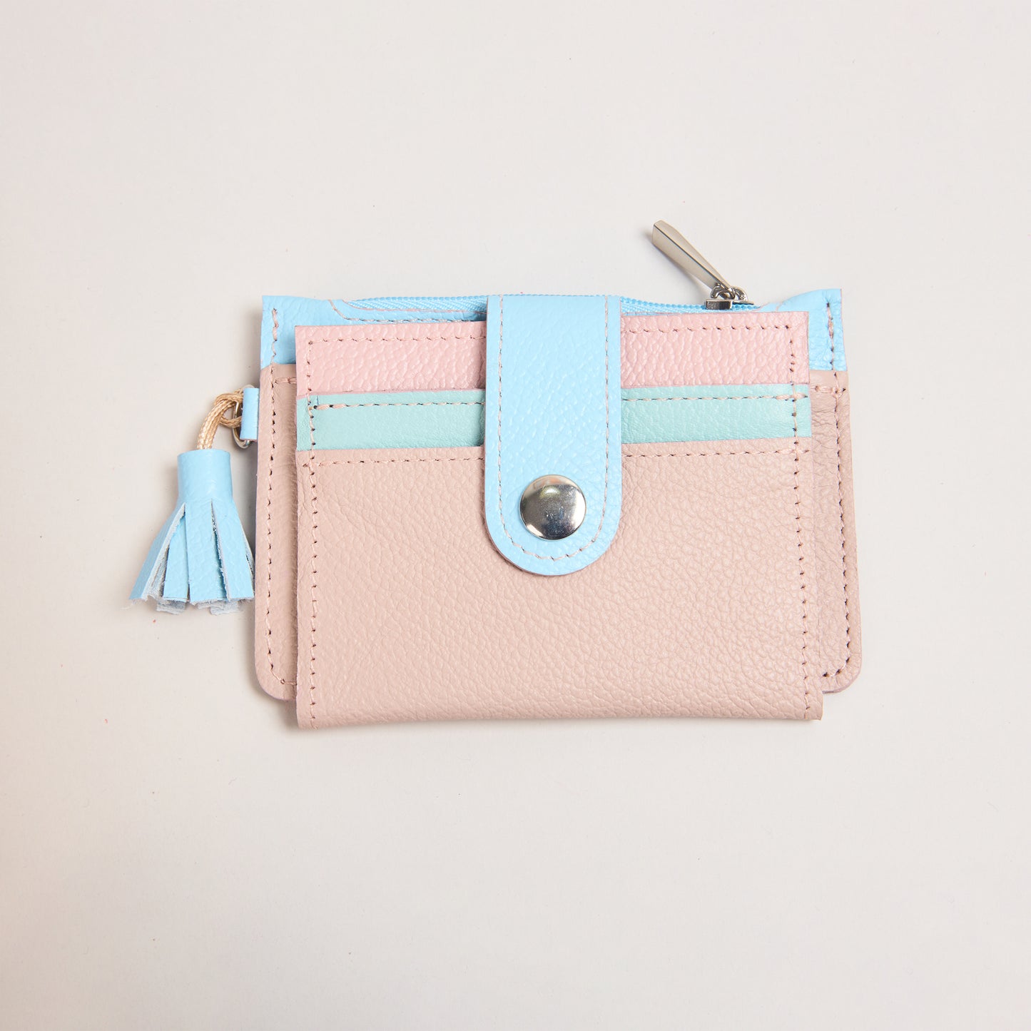 Mini Billetera Durazno, Rosa & Azul