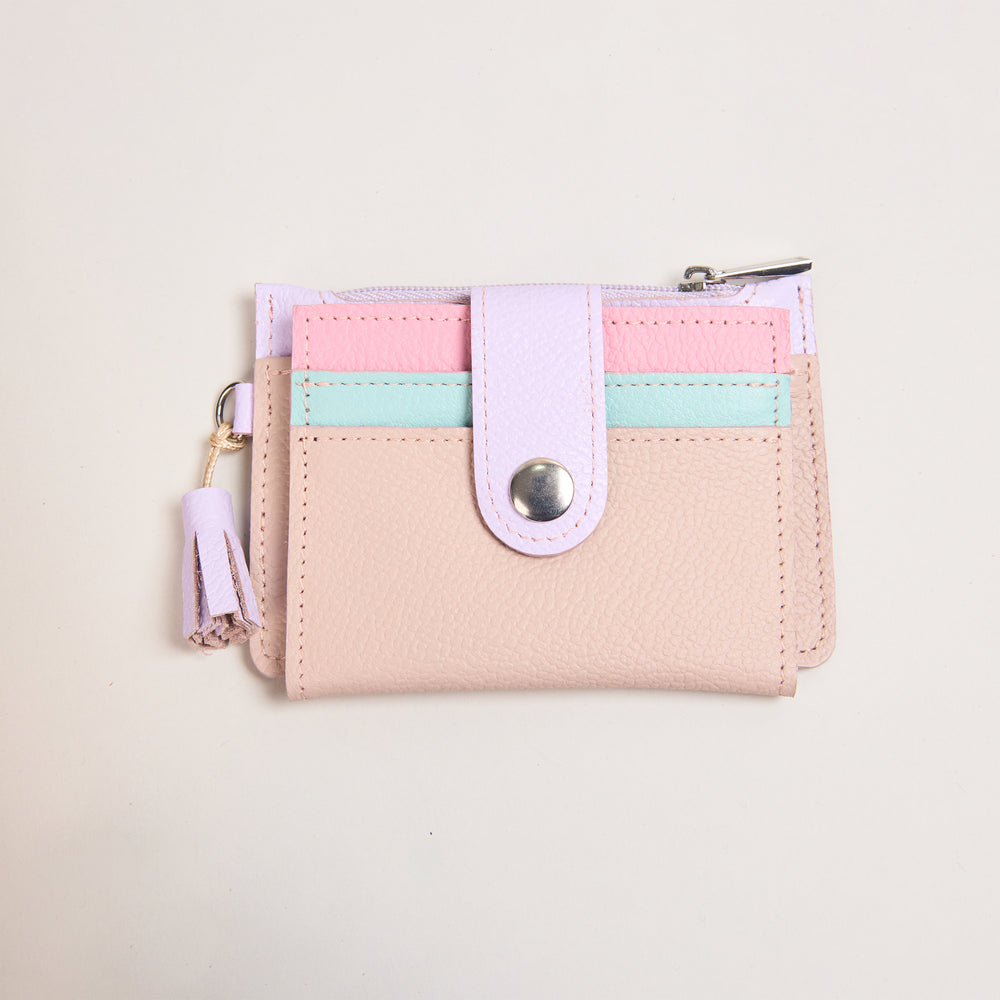 Mini Billetera Durazno & Lila