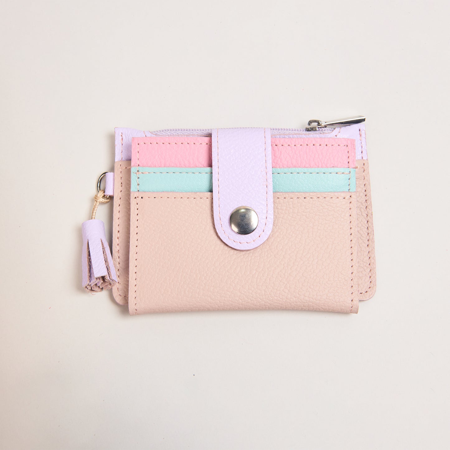 Mini Billetera Durazno & Lila