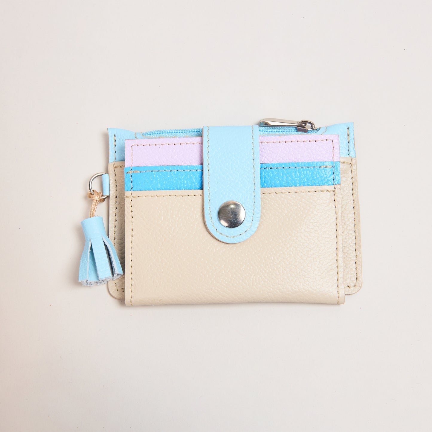 Mini Billetera Camel & Azul