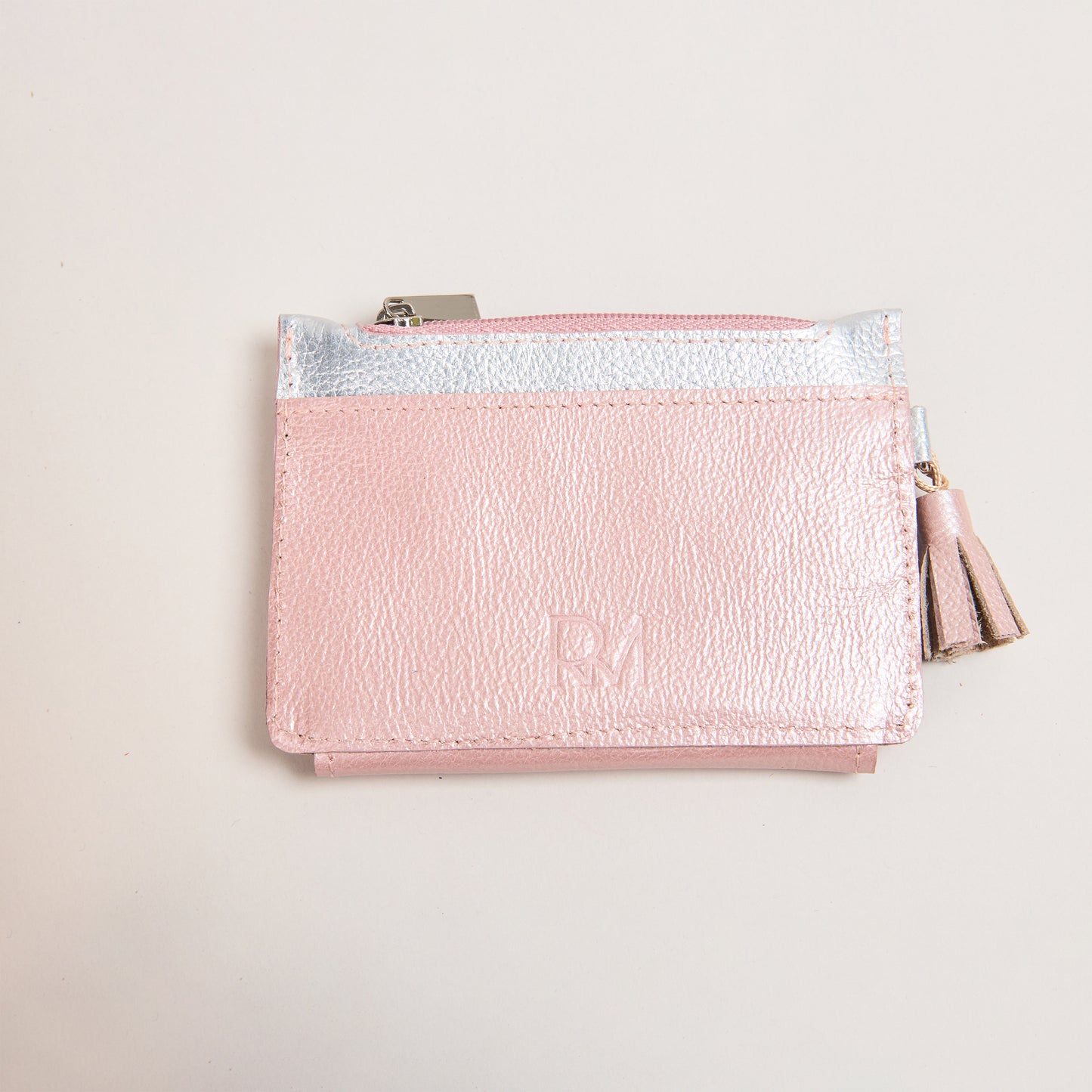 Mini Billetera Rosa Metalizado & Mora