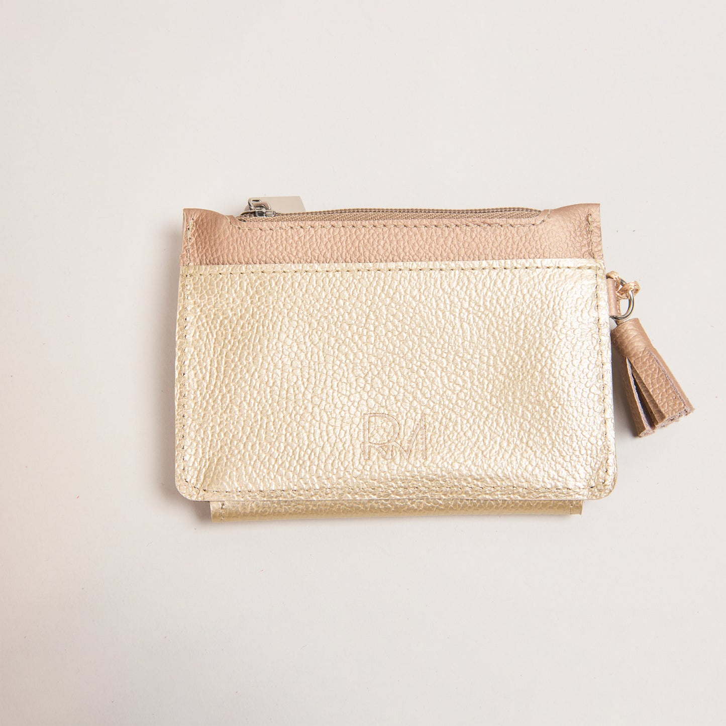 Mini Billetera Dorado Oro Rosa
