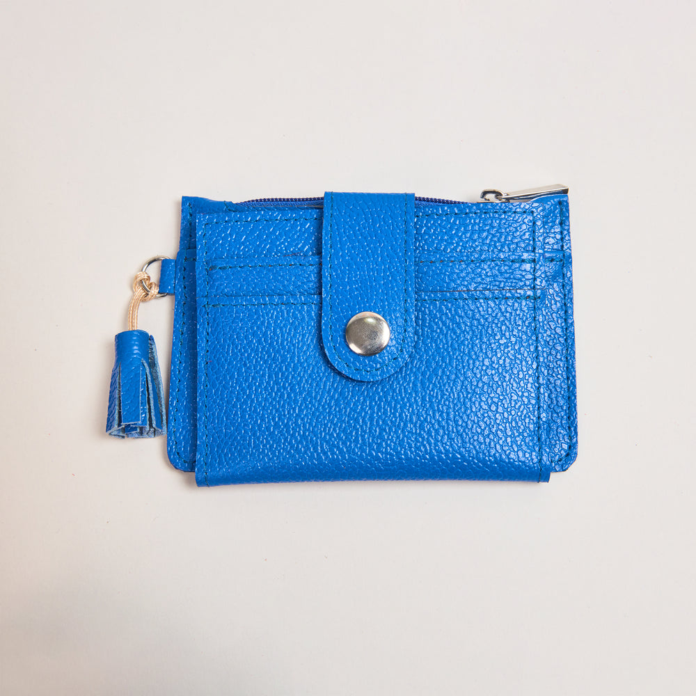 Mini Billetera Azul Eléctrico