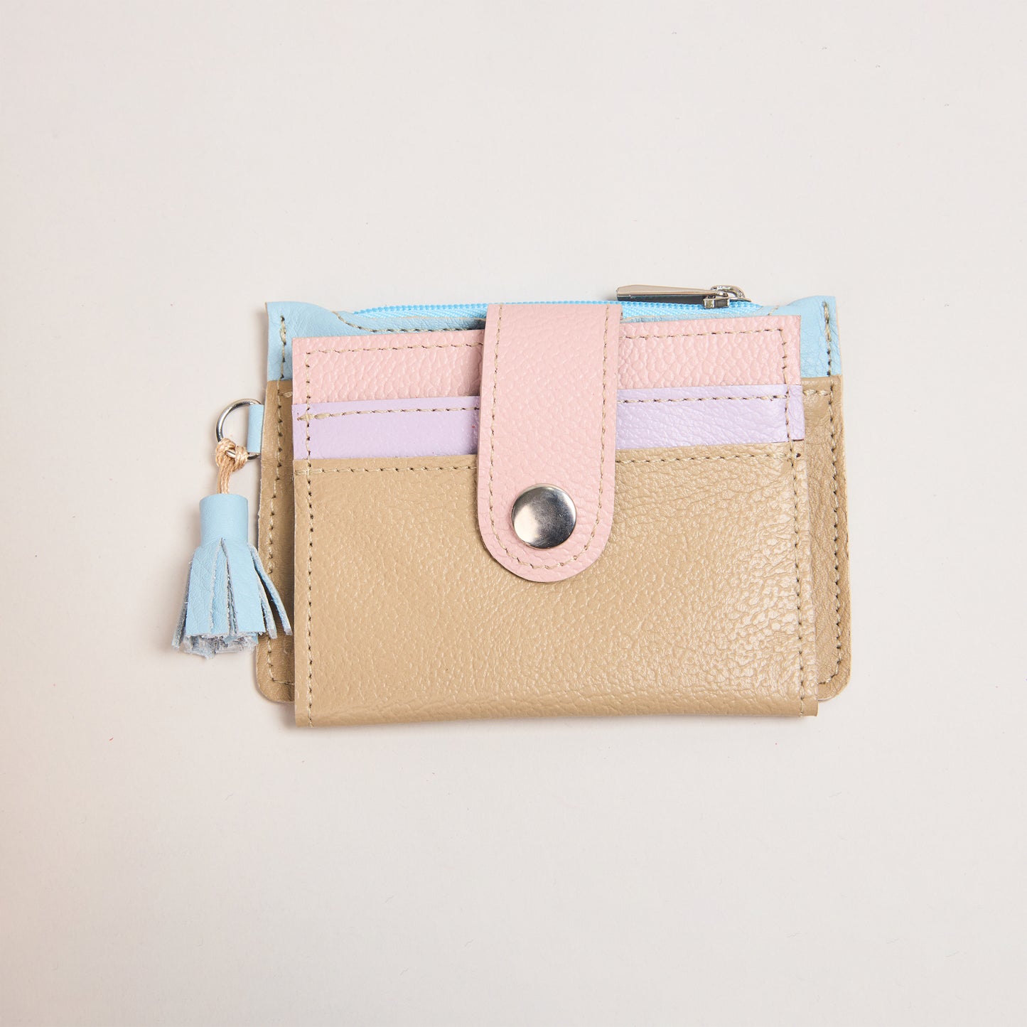 Mini Billetera Camel, Lilla & Rosa