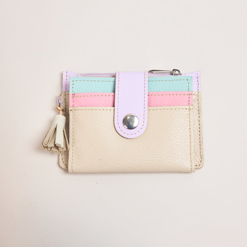 Mini Billetera Crema, Rosa & Menta