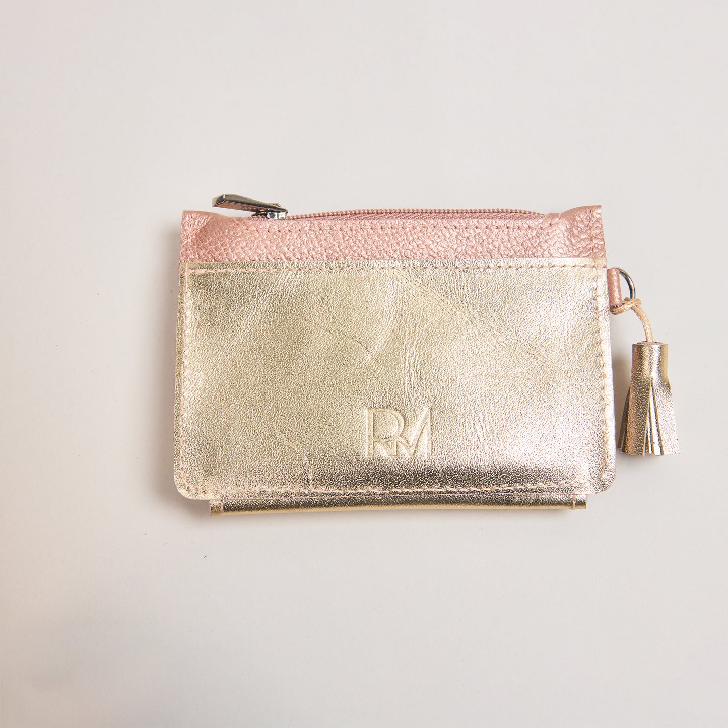 Mini Billetera Dorado Rosa