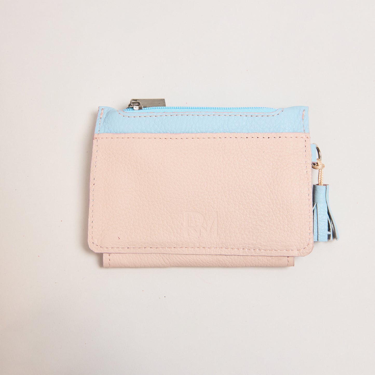 Mini Billetera Durazno & Azul