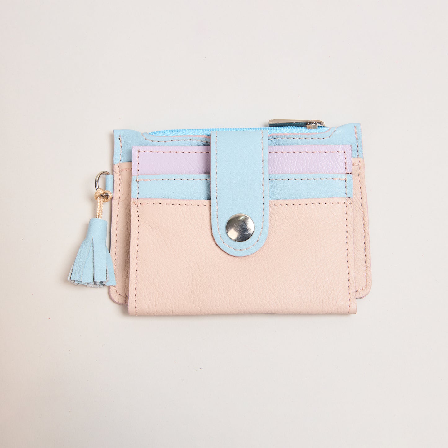 Mini Billetera Durazno & Azul