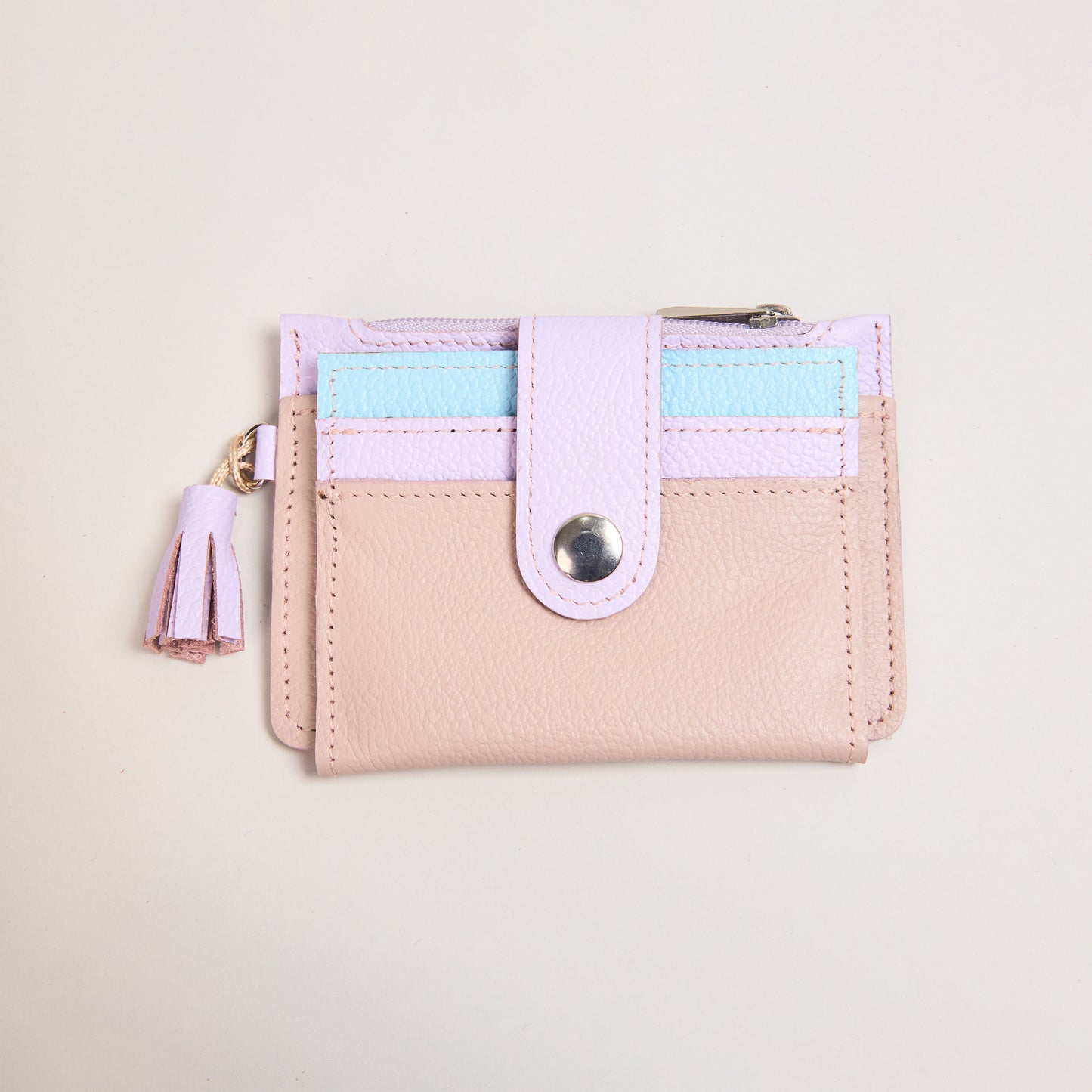Mini Billetera Nude, Lila & Azul