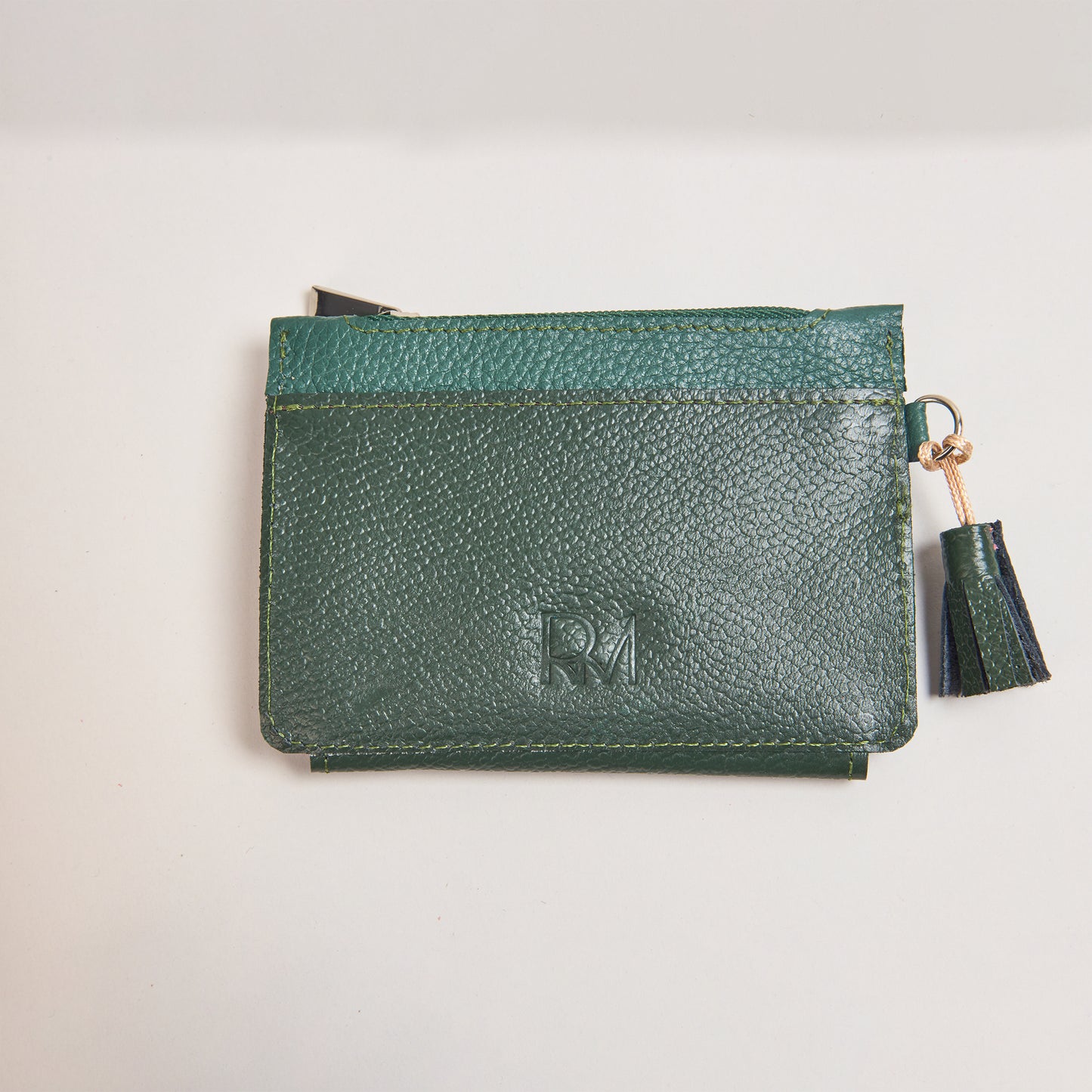 Mini Billetera Verde Doble
